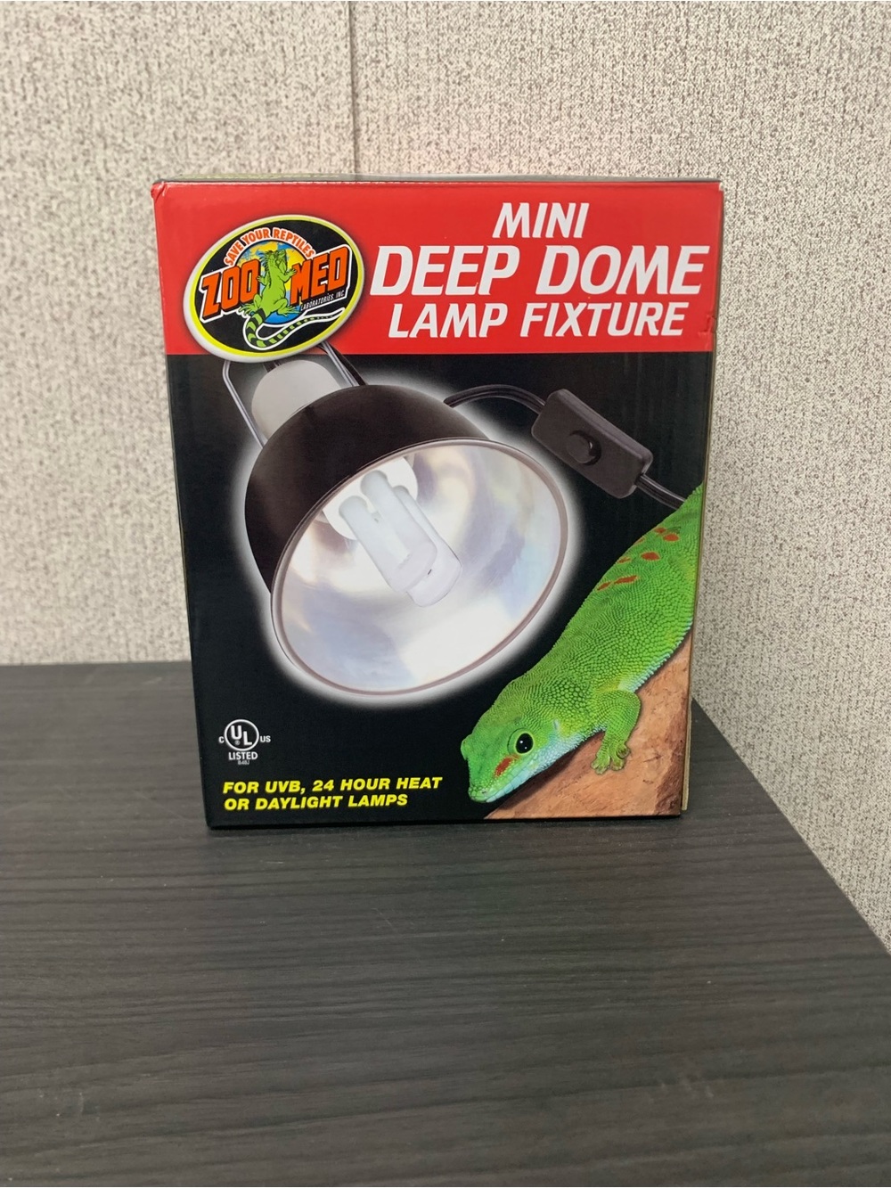 Mini Deep Dome Lamp Fixture - Black